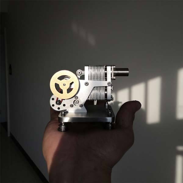 All-Metal Stirling Engine Educational Model - DIY High-Speed Generator Single Cylinder Stirling Engine Diyengmod