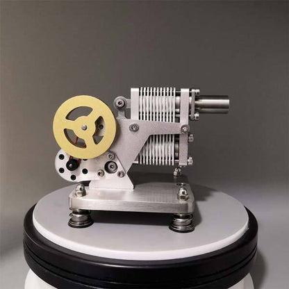 All-Metal Stirling Engine Educational Model - DIY High-Speed Generator Single Cylinder Stirling Engine Diyengmod