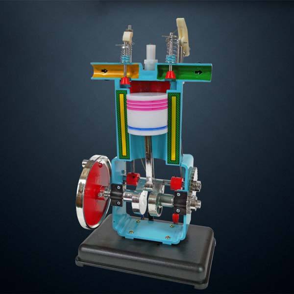 Four-Stroke Gasoline Engine Model for Physics Lab Demonstrations - DIY Educational Tool Engine Models Diyengmod