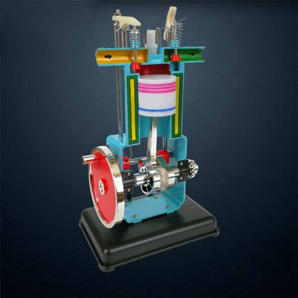 Four-Stroke Gasoline Engine Model for Physics Lab Demonstrations - DIY Educational Tool Engine Models Diyengmod