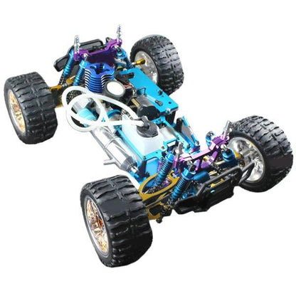 HSP Monster Truck 94188 Metal Chassis Upgrade Kit with Engine and GT2B Remote Control - DIY Assembly Version RC Car Diyengmod