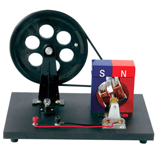 Manual Crank AC/DC Generator for Physics Education and Electromagnetic Demonstrations Engine Models Diyengmod