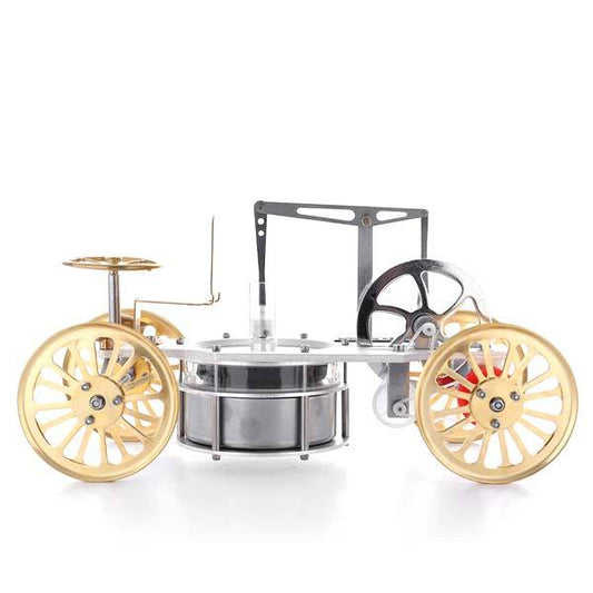 Stirling Engine Miniature Car Model - Unique STEM Educational Toy and Gift Decor Low Temperature Stirling Engine Diyengmod
