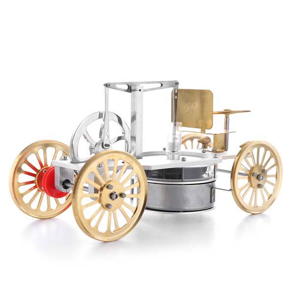 Stirling Engine Miniature Car Model - Unique STEM Educational Toy and Gift Decor Low Temperature Stirling Engine Diyengmod