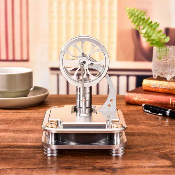 Stainless Steel Low Temperature Stirling Engine Model Toy for Educational Fun Low Temperature Stirling Engine Diyengmod