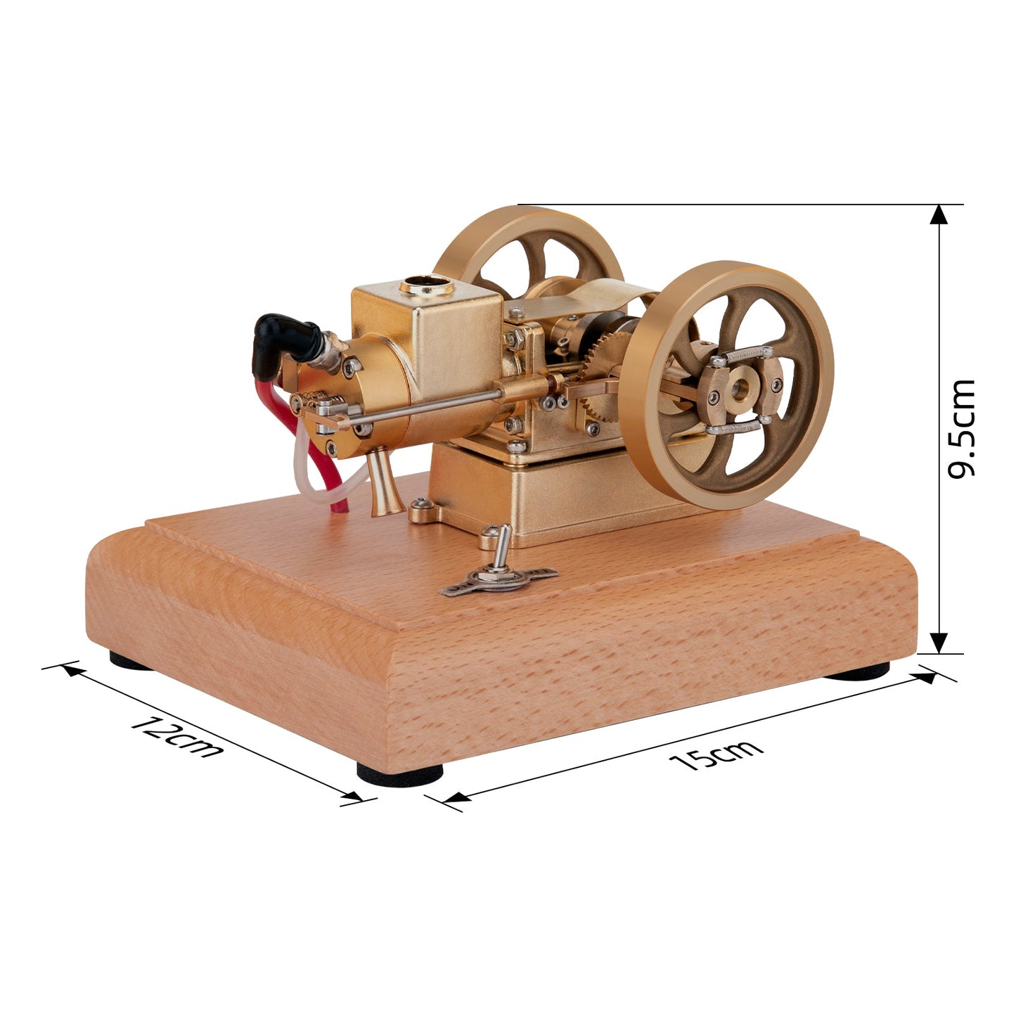 M17 1.6cc Mini Micro Vintage Hit and Miss Horizontal Gasoline Engine Model Engine Models Diyengmod