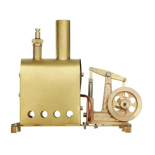 Miniature Brass Steam Engine Model with Boiler - DIY Stirling Engine Gift Steam Engine Diyengmod