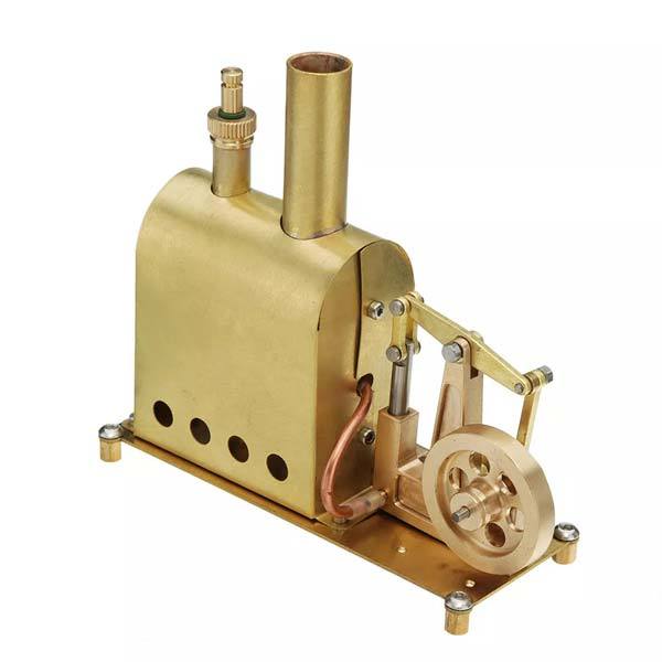 Miniature Brass Steam Engine Model with Boiler - DIY Stirling Engine Gift Steam Engine Diyengmod
