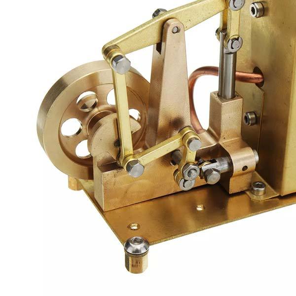 Miniature Brass Steam Engine Model with Boiler - DIY Stirling Engine Gift Steam Engine Diyengmod
