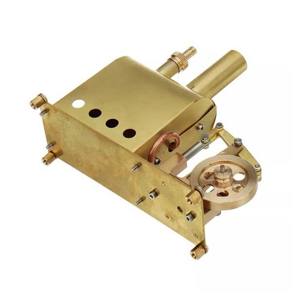 Miniature Brass Steam Engine Model with Boiler - DIY Stirling Engine Gift Steam Engine Diyengmod