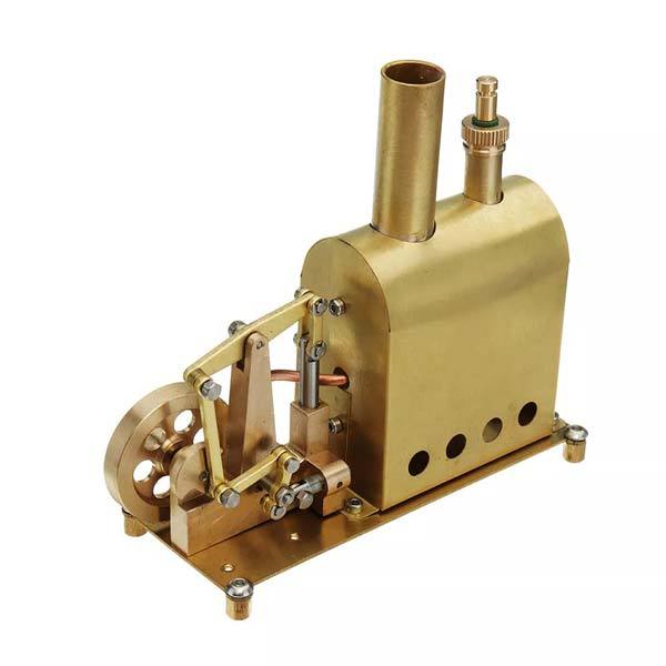 Miniature Brass Steam Engine Model with Boiler - DIY Stirling Engine Gift Steam Engine Diyengmod