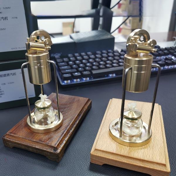 Compact Live Steam Engine Kit - Single Cylinder Swing Engine with Boiler for DIY Enthusiasts Steam Engine Diyengmod