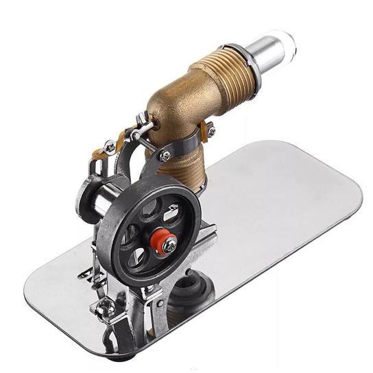 High-Performance Mini Stirling Engine Model - Pocket-Sized Science Experiment Kit - DIY EngMod Single Cylinder Stirling Engine Diyengmod