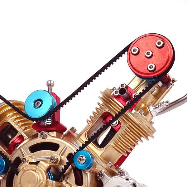 V-Twin Full Metal 2 Cylinder Engine Assembly Kit - 217 Piece Collection Gift Set DIY Engine Diyengmod