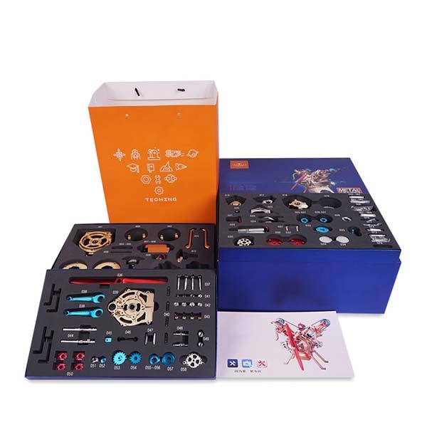 V-Twin Full Metal 2 Cylinder Engine Assembly Kit - 217 Piece Collection Gift Set DIY Engine Diyengmod