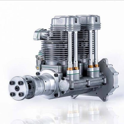 NGH GF60i2 60cc Inline Twin-Cylinder 4-Stroke Gas Engine for RC Aircraft - DIY Modifications RC Engine Diyengmod