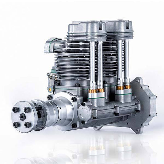 NGH GF60i2 60cc Inline Twin-Cylinder 4-Stroke Gas Engine for RC Aircraft - DIY Modifications RC Engine Diyengmod