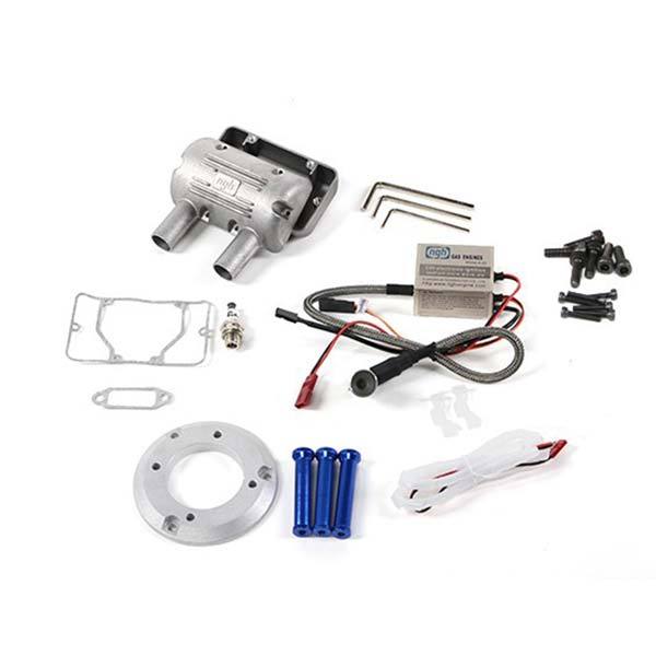 NGH GT35R 35cc Rear Exhaust Two-Stroke Engine for RC Fixed Wing Aircraft - DIYEngMod RC Engine Diyengmod