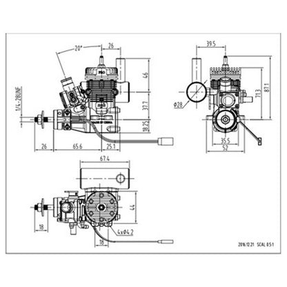 NGH GT9 Pro 9cc Lightweight Two-Stroke Gas Engine for RC Fixed Wing Aircraft RC Engine Diyengmod