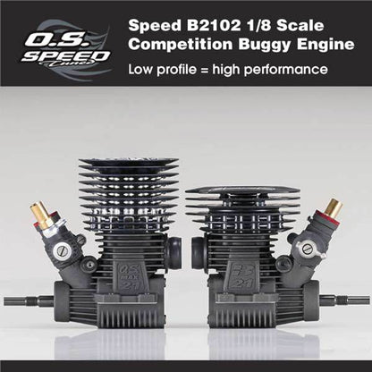 O.S. Speed B2102 Low Gravity Off-Road .21 Nitro Engine with Enhanced Performance Features RC Engine Diyengmod