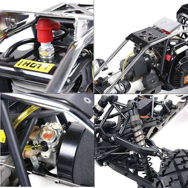 Rovan BAHA320 1/5 Scale Gas Powered Baja Buggy - 32CC RTR Off-Road Truck in Black RC Car Diyengmod