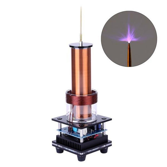 Musical Tesla Coil Plasma Speaker Kit - Wireless Sound Experiment Desktop Model - US Plug Engine Models Diyengmod Old Style