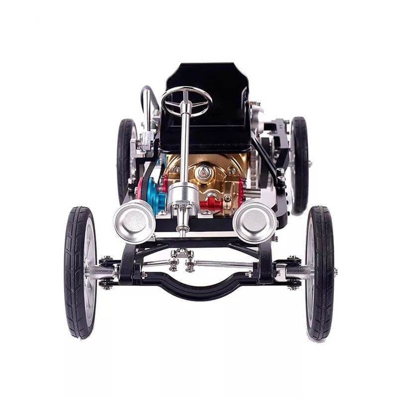 Single Cylinder Car Engine Model Kit - Electric Assembly Toy for Adults DIY Engine Diyengmod