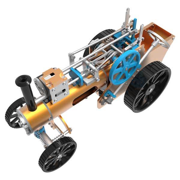 Metal Steam Car Engine DIY Assembly Kit - 272 Pieces for Collectors and Enthusiasts DIY Engine Diyengmod