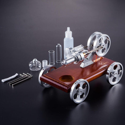 DIY Stirling Engine Car Model Kit – Educational Toy Vehicle with Working Engine Stirling Engine Vehicle Diyengmod