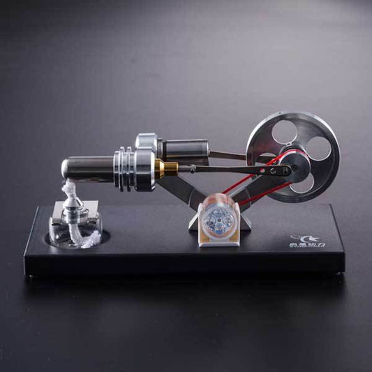 Unassembled Stirling Engine Kit with 4 LED Lights - Ideal Educational Gift for Science Enthusiasts DIY Engine Diyengmod
