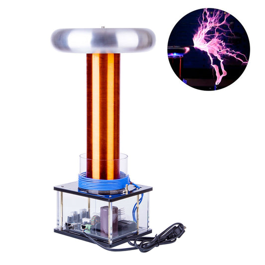 Wireless Musical Tesla Coil Plasma Arc Speaker - Educational Desktop Science Experiment Toy Engine Models Diyengmod