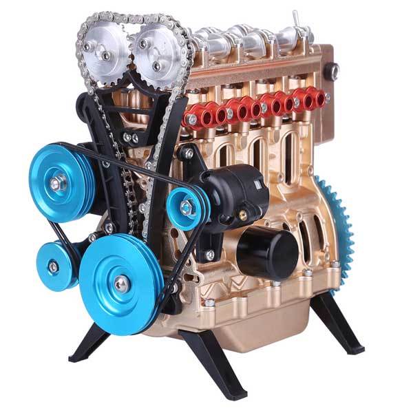 4 Cylinder Teching Engine Assembly Kit - Educational DIY Model for Kids and Adults DIY Engine Diyengmod