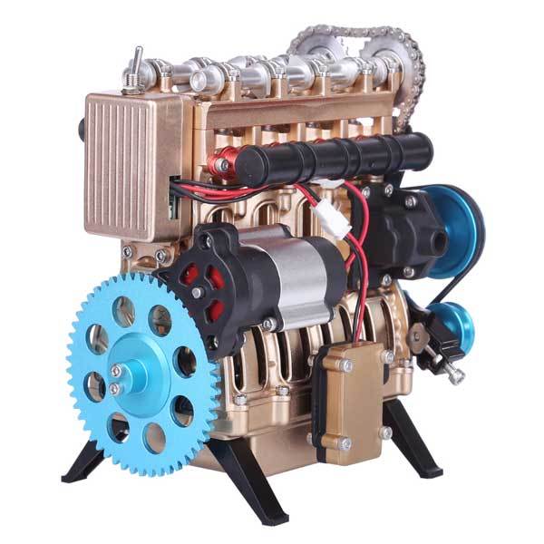 4 Cylinder Teching Engine Assembly Kit - Educational DIY Model for Kids and Adults DIY Engine Diyengmod