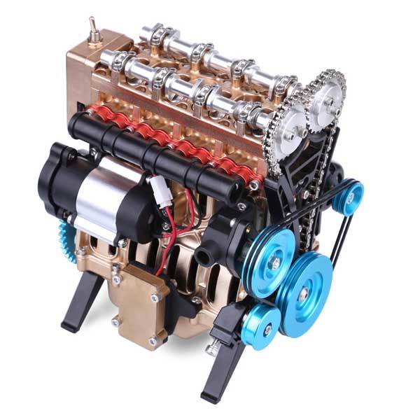 4 Cylinder Teching Engine Assembly Kit - Educational DIY Model for Kids and Adults DIY Engine Diyengmod