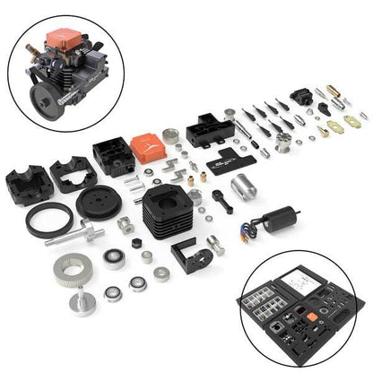 DIY Toyan FS-S100AC 4 Stroke RC Engine Assembly Kit - Create Your Own Model Engine Toyan Engine Diyengmod