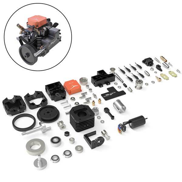 DIY Toyan FS-S100AC 4 Stroke RC Engine Assembly Kit - Create Your Own Model Engine Toyan Engine Diyengmod