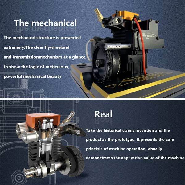 TOYAN 4 Stroke Nitro Engine Model Kit - DIY Working RC Engine Assembly Toyan Engine Diyengmod