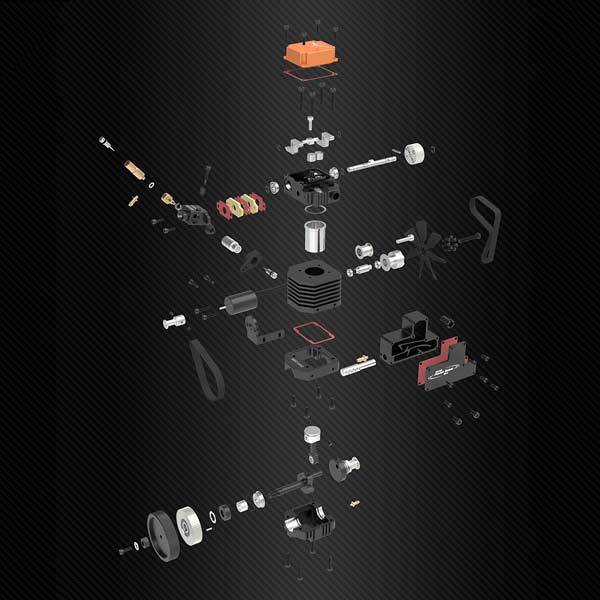 DIY Toyan FS-S100AC RC Engine Assembly Kit - Create Your Own Functional Model Engine Toyan Engine Diyengmod