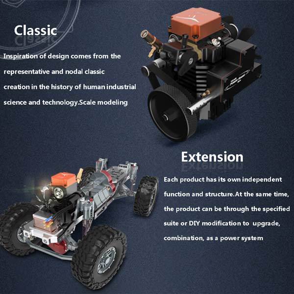 TOYAN 4 Stroke Nitro Engine Model Kit - DIY Working RC Engine Assembly Toyan Engine Diyengmod