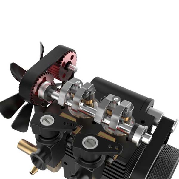 TOYAN FS-L200 2 Cylinder 4-Stroke Nitro Engine Model Kit - Assemble Your Own Functional Engine Toyan Engine Diyengmod