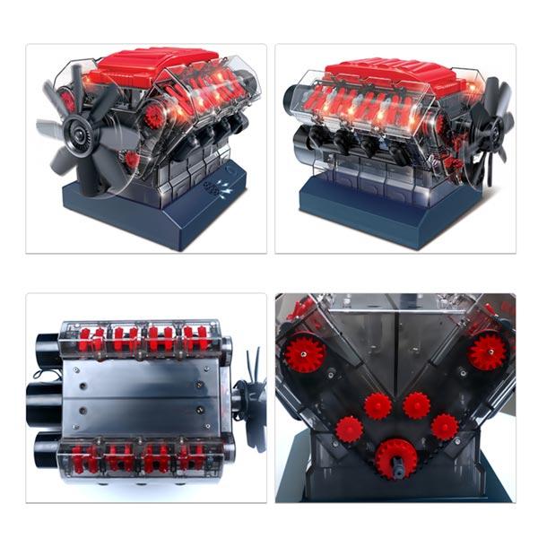 V8 Engine Assembly Kit - DIY Mechanical Engineering STEM Project DIY Engine Diyengmod