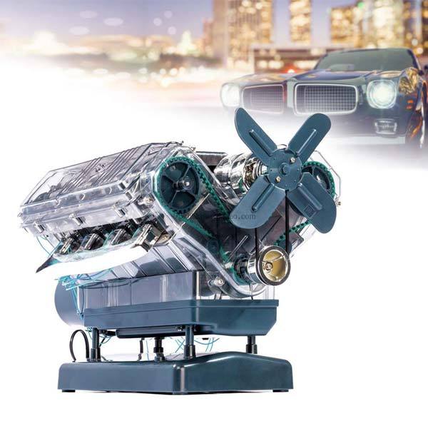 Interactive V8 Engine Assembly Kit - Create Your Own Functional V8 Engine Model DIY Engine Diyengmod