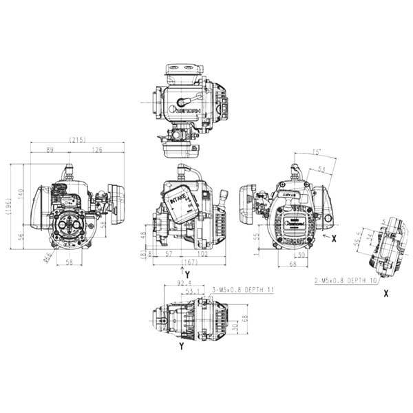 Zenoah G320RC 32cc High-Performance Gas Engine for LOSI 5IVE T 2.0 & HPI Baja Series - Ultimate Upgrade Solution RC Engine Diyengmod