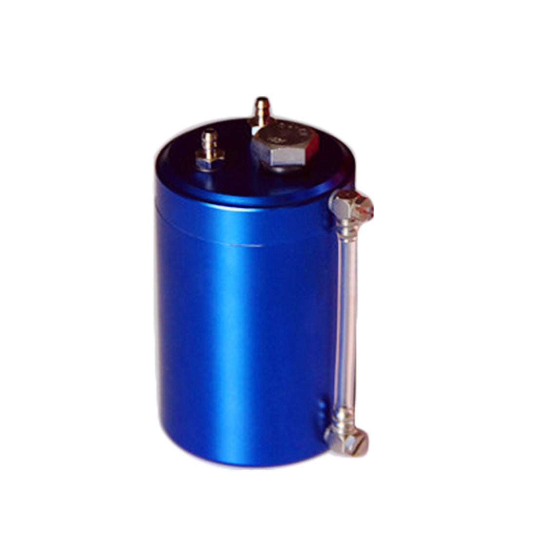 Compact 55ml Metal Fuel Container with Dual Nozzles and Oil Level Indicator for Models and Boats Engine Models Diyengmod Blue