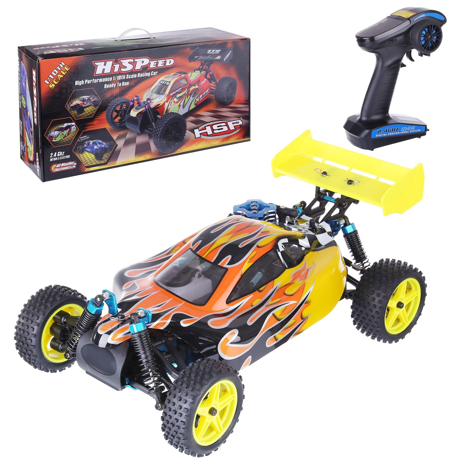 HSP 94166 Ready-to-Run 1/10 Scale 4WD Nitro Off-Road Buggy Truck RC Car Diyengmod