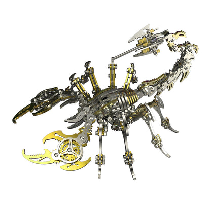 Mechanical Scorpion King 3D Metal Puzzle Kit - 200+ Piece DIY Assembly Craft 3D Puzzle Model Kit Diyengmod Golden