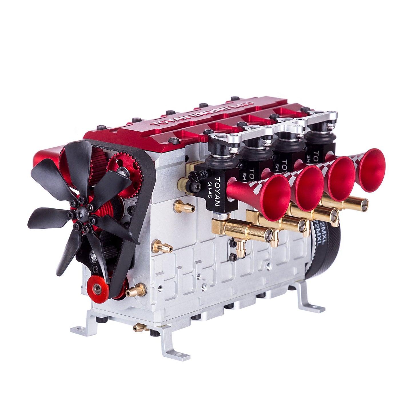 TOYAN FS-L400 14cc 4-Stroke Inline 4 Cylinder Nitro Engine Model - Pre-Assembled Version RC Engine Diyengmod