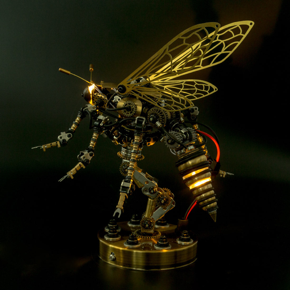 3D Sound-Controlled Mechanical Wasp Metal Puzzle Kit – DIY Assembly Model for Creative Minds DIY Engine Diyengmod