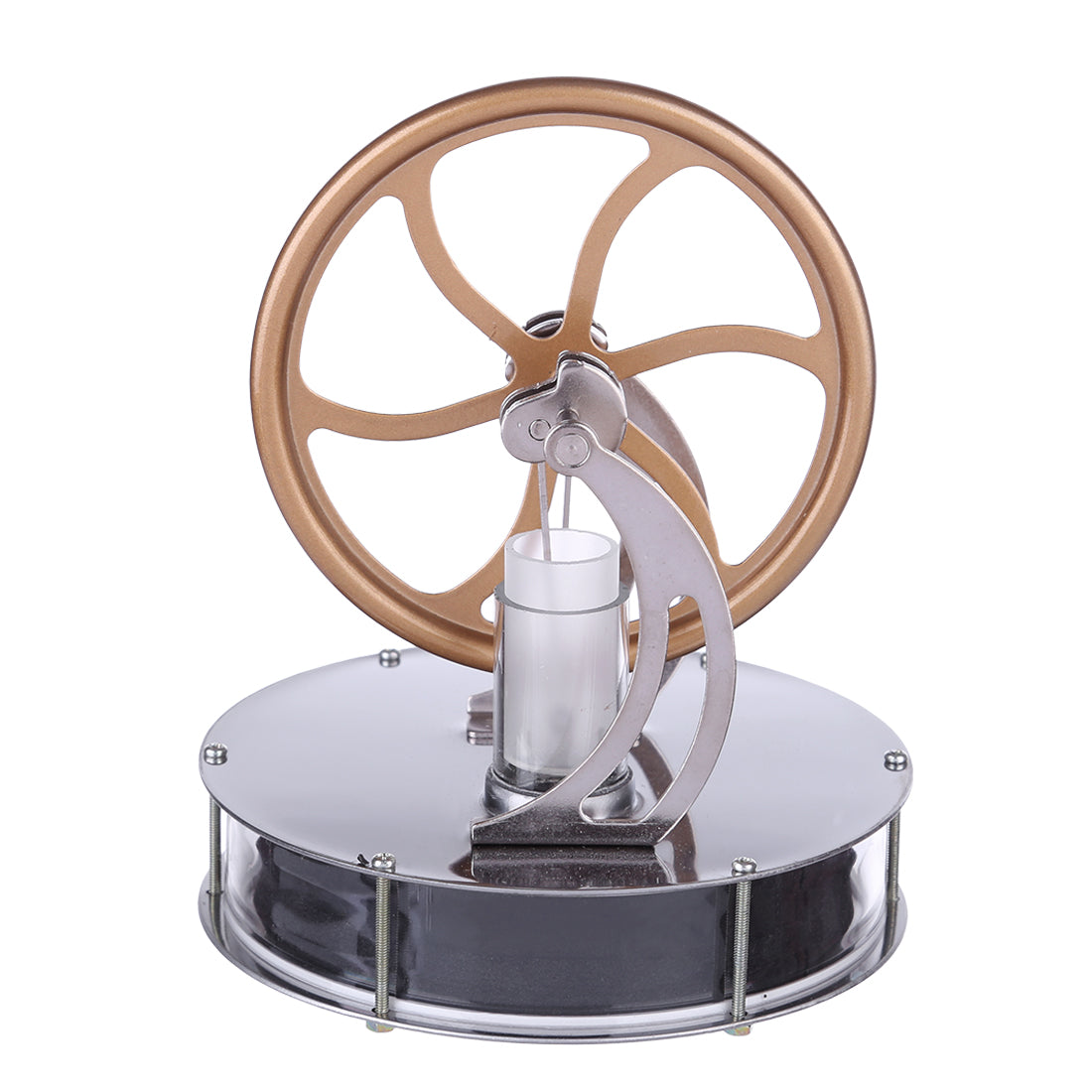 Compact Low-Temperature Stirling Engine Coffee Cup Model – Educational Toy for Science Enthusiasts Low Temperature Stirling Engine Diyengmod Gold