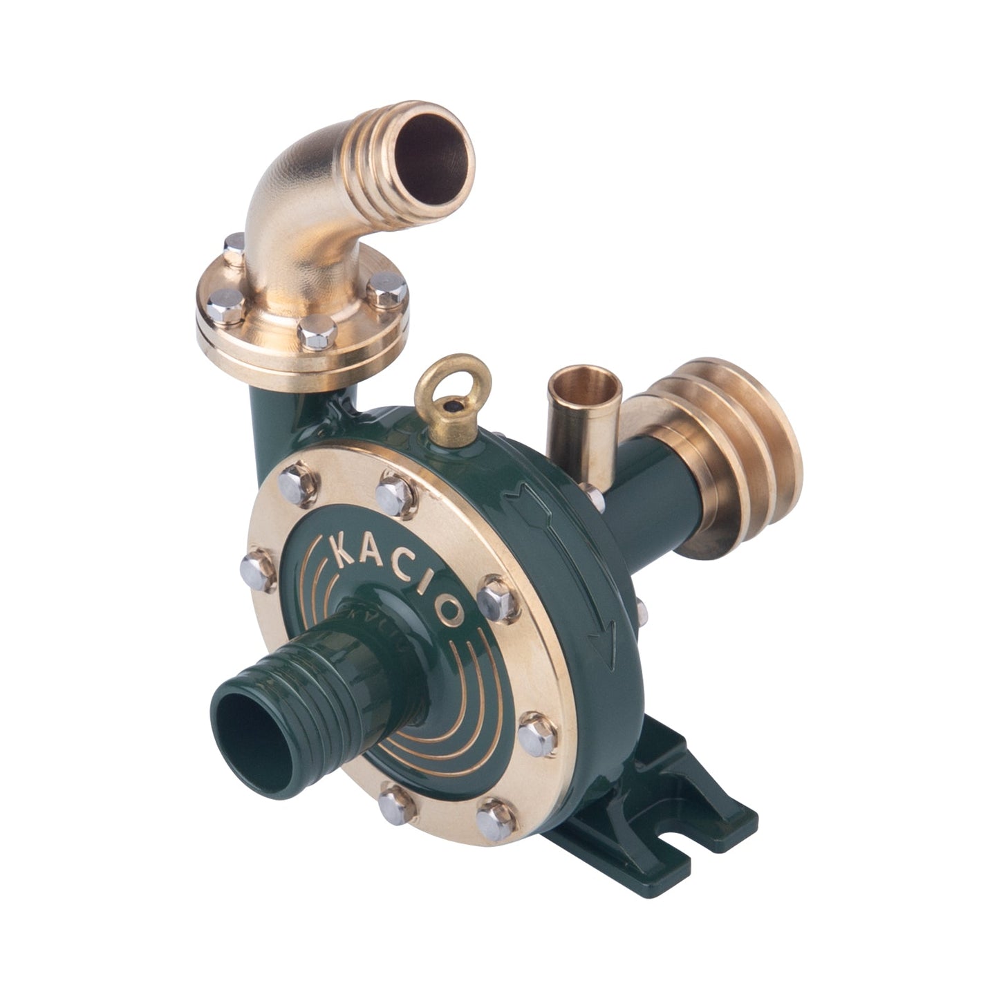 KACIO B30-1 Mini Brass Centrifugal Water Pump Model for Steam and Internal Combustion Engines Accessories Diyengmod Green